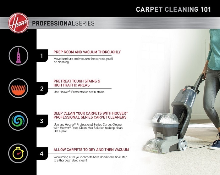 HOOVER Professional Series Turbo Scrub Upright Carpet Cleaner Machine, Carpet ShampooerFH50134